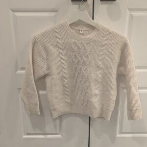 Uniqlo Kids Cable Knit Sweater - Cream